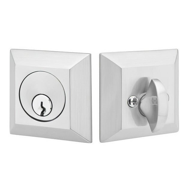 Emtek 8478US19 Quincy Single Cylinder Deadbolt Flat Black