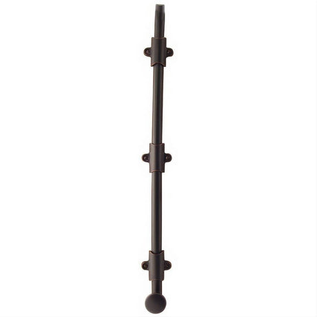 Emtek 8513US15A 18" Solid Brass Surface Bolt with Strikes and Screws Pewter