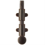 Emtek 8515US15A 8515 8 Inch Surface Bolt includes 3 Types of Strike Plates and Screws Pewter