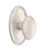 Emtek 8520EUS14 Knob Dummy Pair with Oval Rose for 1-1/4" to 2" Door - Reversible Polished Nickel Lifetime