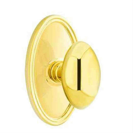 Emtek 8520EUS26 Knob Dummy Pair with Oval Rose for 1-1/4" to 2" Door - Reversible Polished Chrome