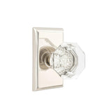 Emtek 8521OTUS15 8521OTUS Old Town Crystal Knob Dummy Pair With Rectangular Rose Satin Nickel