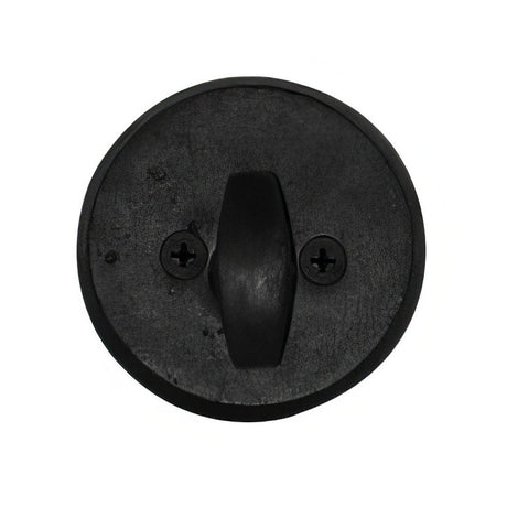 Emtek 8550US19 Regular Style Classic Brass One-Sided Deadbolt Flat Black