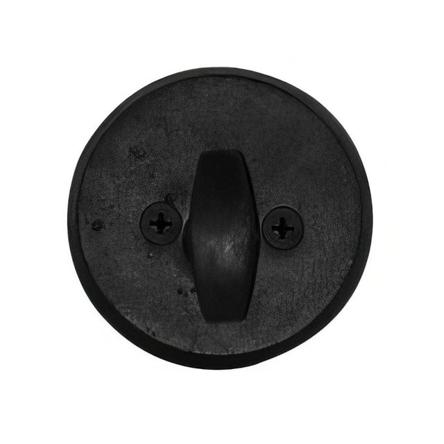 Emtek 8550US19 Regular Style Classic Brass One-Sided Deadbolt Flat Black