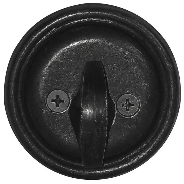 Emtek 8556FB Tuscany Style Lost Wax Cast Bronze One-Sided Deadbolt Flat Black
