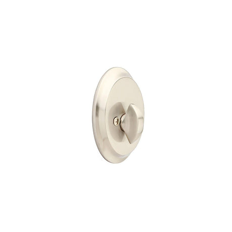 Emtek 8558US15 Saratoga Style Classic Brass One-Sided Deadbolt Satin Nickel
