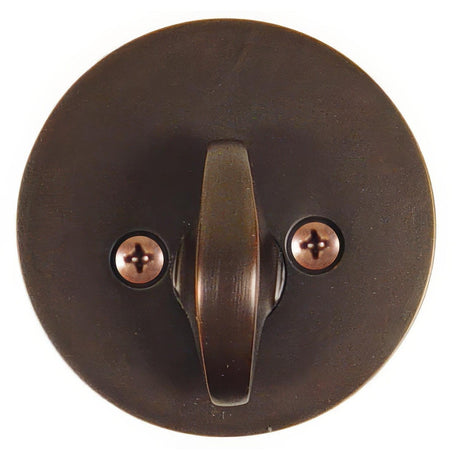 Emtek 8567US10B Modern Style Brass Modern One-Sided Deadbolt Oil Rubbed Bronze