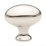 Emtek 86015US14 Egg Style 1" Solid Brass Cabinet Knob Polished Nickel