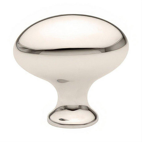 Emtek 86015US14 Egg Style 1" Solid Brass Cabinet Knob Polished Nickel