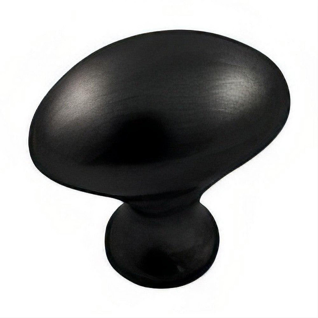 Emtek 86015US19 Egg Style 1" Solid Brass Cabinet Knob Flat Black