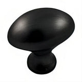 Emtek 86015US19 Egg Style 1" Solid Brass Cabinet Knob Flat Black