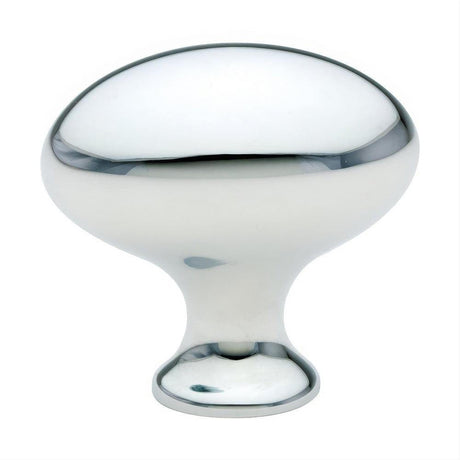Emtek 86015US26 Egg Style 1" Solid Brass Cabinet Knob Polished Chrome