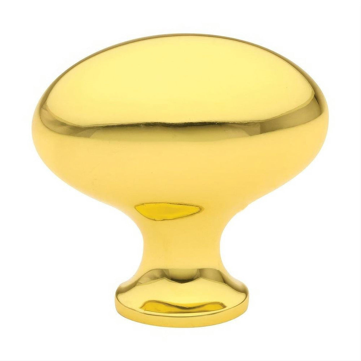 Emtek 86015US3 Egg Style 1" Solid Brass Cabinet Knob Polished Brass