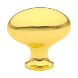 Emtek 86015US3 Egg Style 1" Solid Brass Cabinet Knob Polished Brass