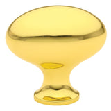 Emtek 86016US26 86016US Egg Style 1-1/4" Solid Brass Cabinet Knob Polished Chrome