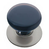 Emtek 86033US15A Ebony 1-3/4" Porcelain Wardrobe Knob with Solid Brass Rosette Pewter