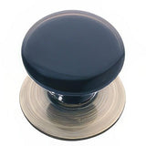 Emtek 86033US7 Ebony 1-3/4" Porcelain Wardrobe Knob with Solid Brass Rosette French Antique