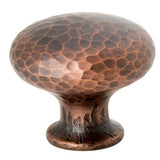 Emtek 86037US10B Hammered 1-1/4" Solid Brass Round Arts & Crafts Cabinet Knob Oil Rubbed Bronze