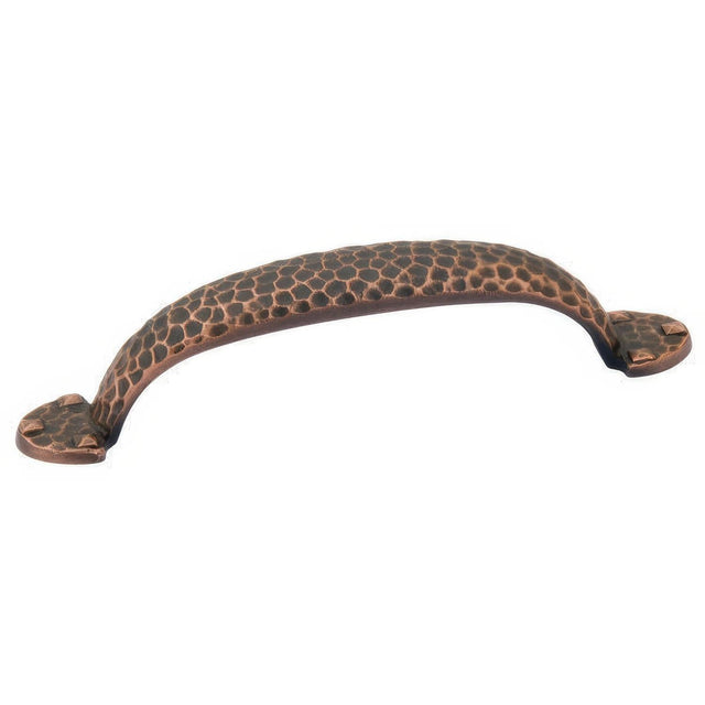 Emtek 86047US10B Hammered 3-1/2" Solid Brass Arts & Crafts Cabinet Pull Oil Rubbed Bronze