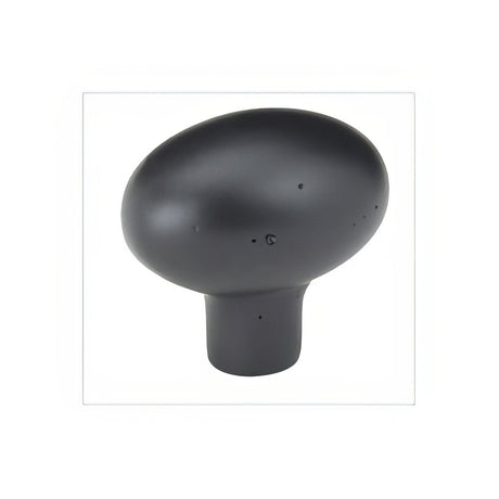 Emtek 86053FB Sandcast Bronze 1-1/4" Egg Cabinet Knob Flat Black