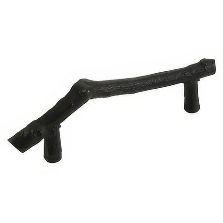 Emtek 86062FB Sandcast Bronze 3-1/2" Twig Cabinet Pull Flat Black