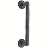 Emtek 86068FB Sandcast Bronze 12" Center to Center Bronze Rod Door Pull Flat Black