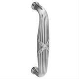 Emtek 86080US10B Brass Modern 8" Center to Center Solid Brass Ribbon and Reed Door Pull Oil Rubbed Bronze