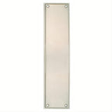 Emtek 86081US14 Designer Brass 12" Height Solid Brass Knoxville Push Plate Polished Nickel Lifetime
