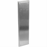 Emtek 86081US26 Designer Brass 12" Height Solid Brass Knoxville Push Plate Polished Chrome