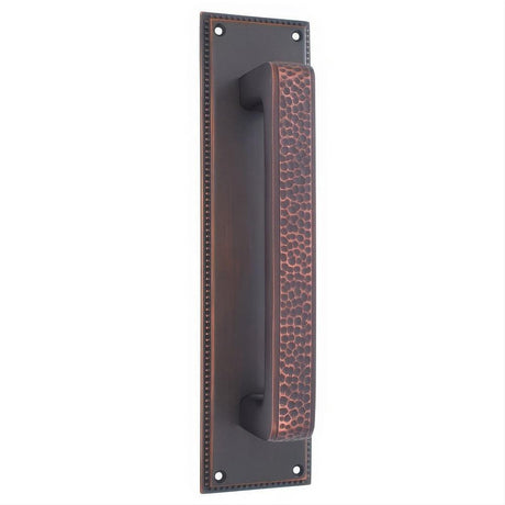 Emtek 86082US10B 12" Height Solid Brass Knoxville Pull Plate - Plate Only Oil Rubbed Bronze
