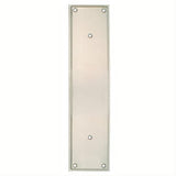 Emtek 86082US15 12" Height Solid Brass Knoxville Pull Plate - Plate Only Satin Nickel