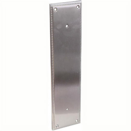Emtek 86082US26 12" Height Solid Brass Knoxville Pull Plate - Plate Only Polished Chrome