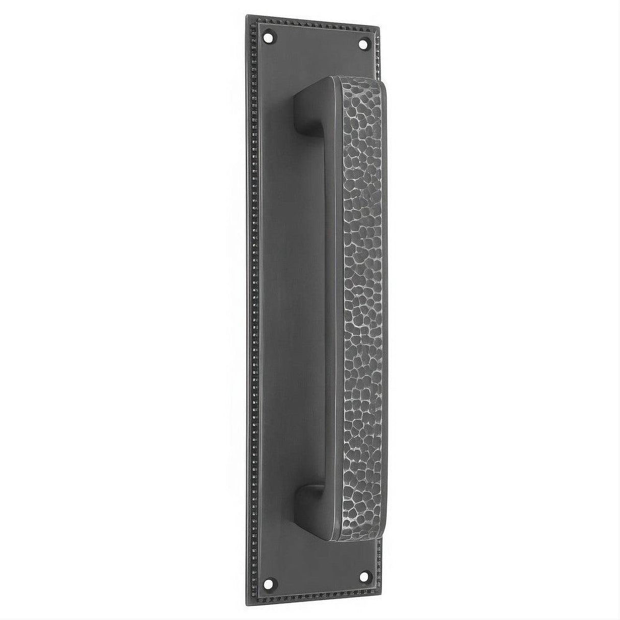 Emtek 86082US3 12" Height Solid Brass Knoxville Pull Plate - Plate Only Lifetime Polished Brass