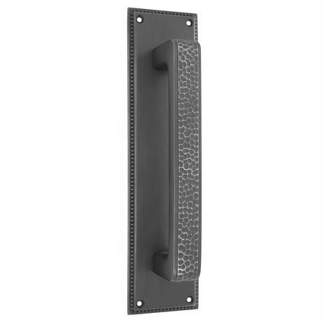 Emtek 86082US7 12" Height Solid Brass Knoxville Pull Plate - Plate Only French Antique