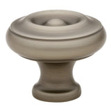 Emtek 86114US15A Waverly 1" Solid Brass Cabinet Knob Pewter
