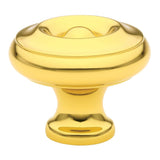Emtek 86114US3 Waverly 1" Solid Brass Cabinet Knob Polished Brass
