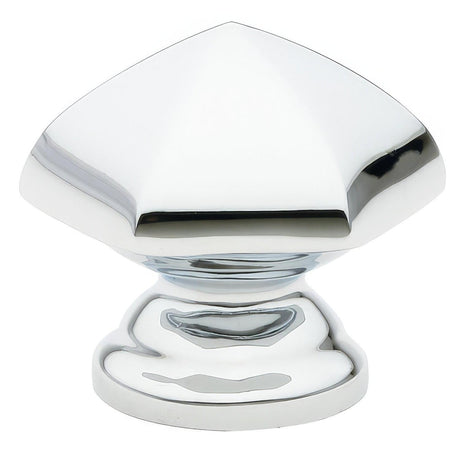 Emtek 86120US26 Hexagon 1-3/8" Solid Brass Cabinet Knob Polished Chrome