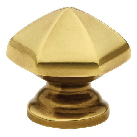 Emtek 86120US7 Hexagon 1-3/8" Solid Brass Cabinet Knob French Antique