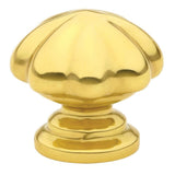 Emtek 86122US15 Melon 1-1/4" Solid Brass Cabinet Knob Satin Nickel