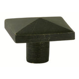 Emtek 86145MB Sandcast Bronze 1" Square Cabinet Knob Medium Bronze