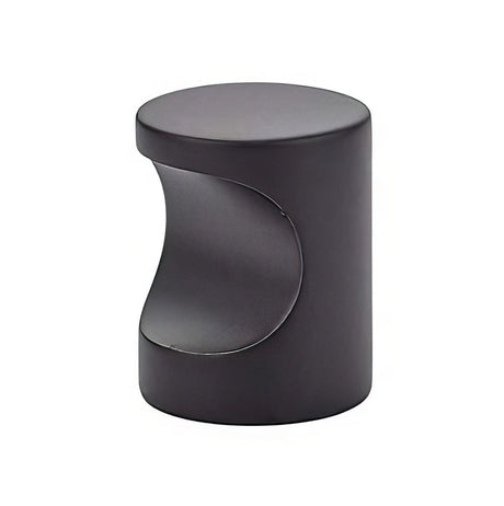 Emtek 86151US19 1-1/4" Solid Brass Modern Finger Cabinet Pull Flat Black