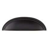 Emtek 86173US19 4" Solid Brass Cabinet Cup Pull Flat Black