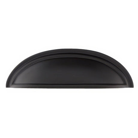 Emtek 86173US19 4" Solid Brass Cabinet Cup Pull Flat Black