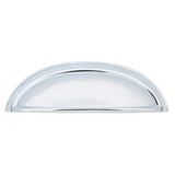 Emtek 86173US26 4" Solid Brass Cabinet Cup Pull Polished Chrome