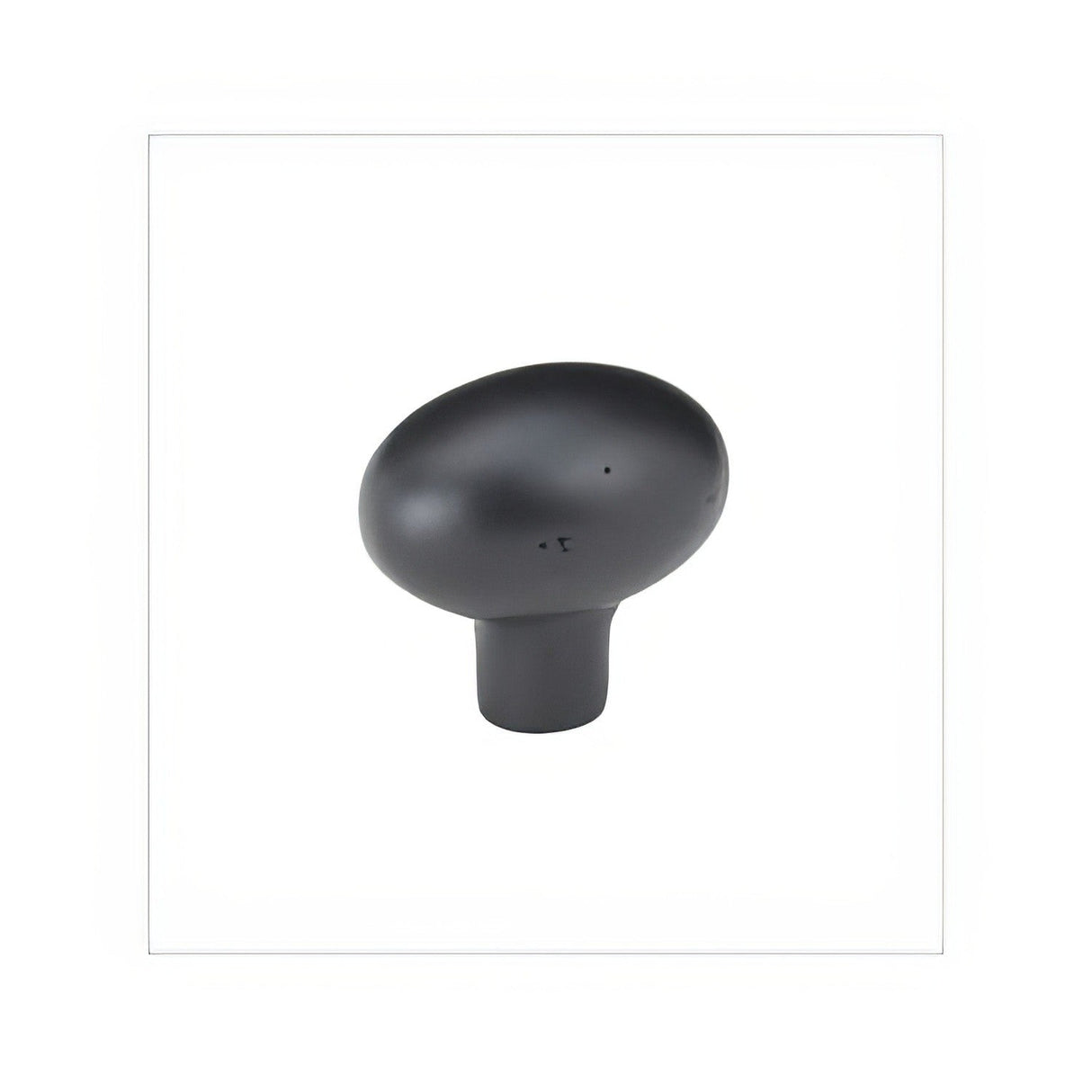 Emtek 86217FB Egg 1-3/4" Sandcast Bronze Cabinet Knob Flat Black