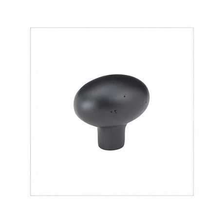 Emtek 86217FB Egg 1-3/4" Sandcast Bronze Cabinet Knob Flat Black
