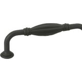 Emtek 86218FB Fluted 3" Tuscany Bronze Fixed Cabinet Pull Flat Black
