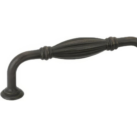 Emtek 86218MB Fluted 3" Tuscany Bronze Fixed Cabinet Pull Medium Bronze