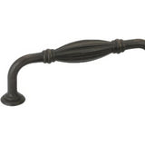Emtek 86219MB Fluted 3-1/2" Tuscany Bronze Fixed Cabinet Pull Medium Bronze