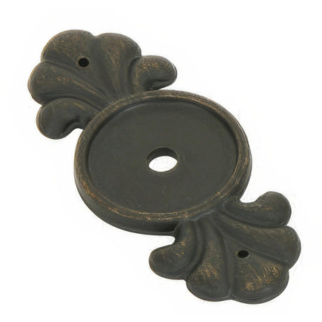 Emtek 86234MB Tuscany Bronze 2.25" Cabinet Knob Back Plate Medium Bronze